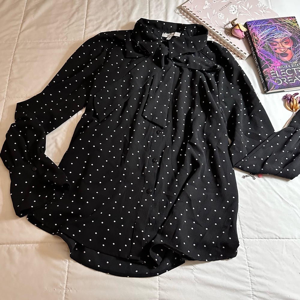 Black & White Polka Dot Blouse